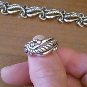 925 Sterling Silver Bracelet & Ring